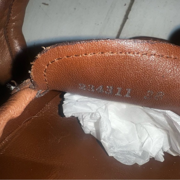 Gucci Driving Horsebit AccentToggle Brown Leather Ballet Shoes Size 38 - Picture 12 of 13